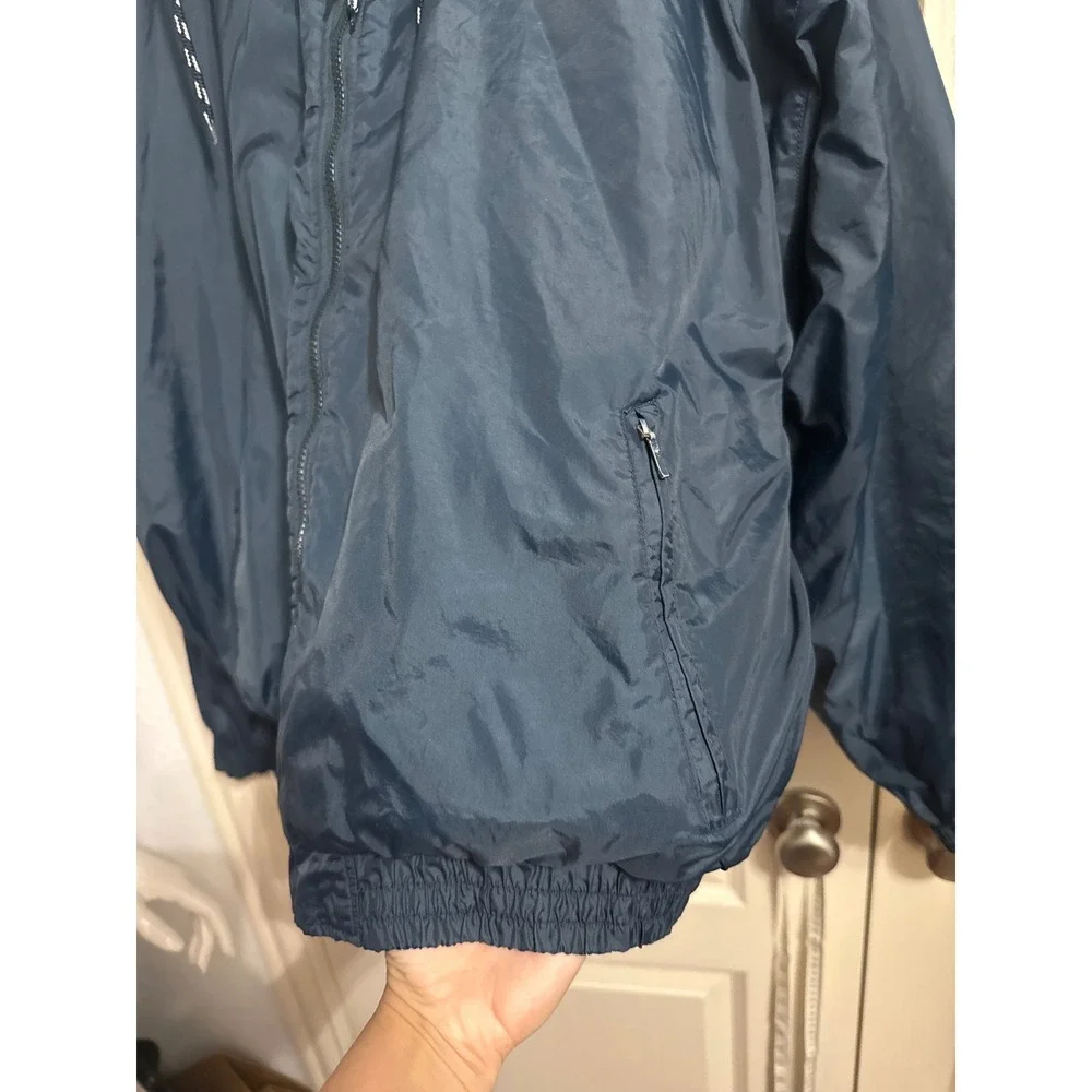 Vintage SMU Mustangs Reversible‎ Hooded Jacket Athleisure Retro Sporty Oversized